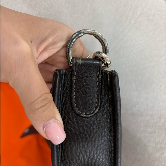 Authentic HERMES EVELYNE GM 1 Taurillon Cafe crossbody - Picture 7 of 16